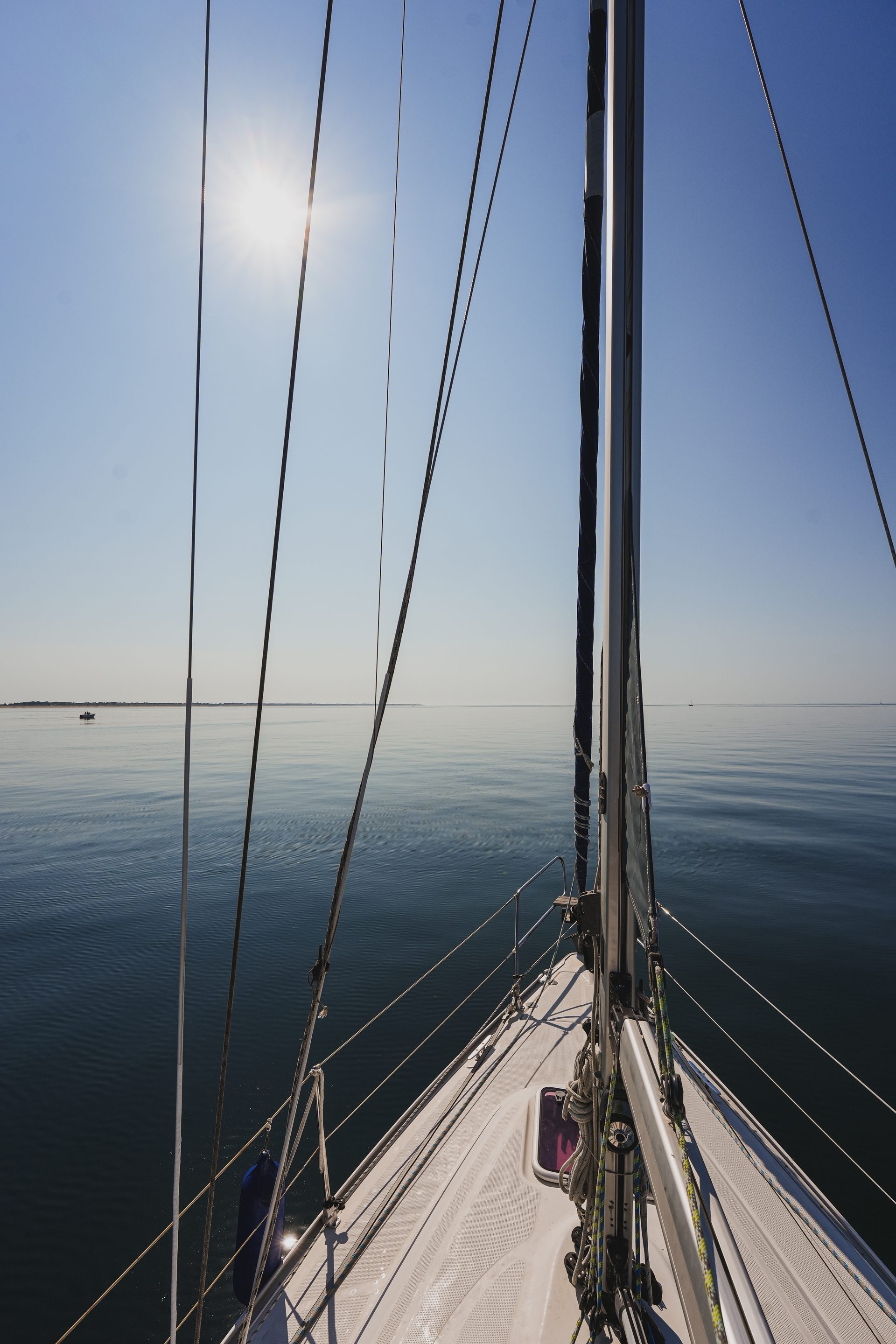 Vue depuis la proue du Poeti
